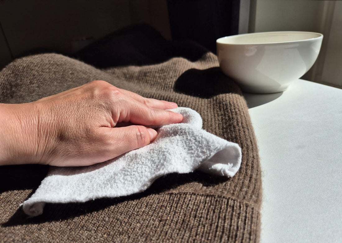 The art of caring for yak wool — Chapter II — Spot cleaning