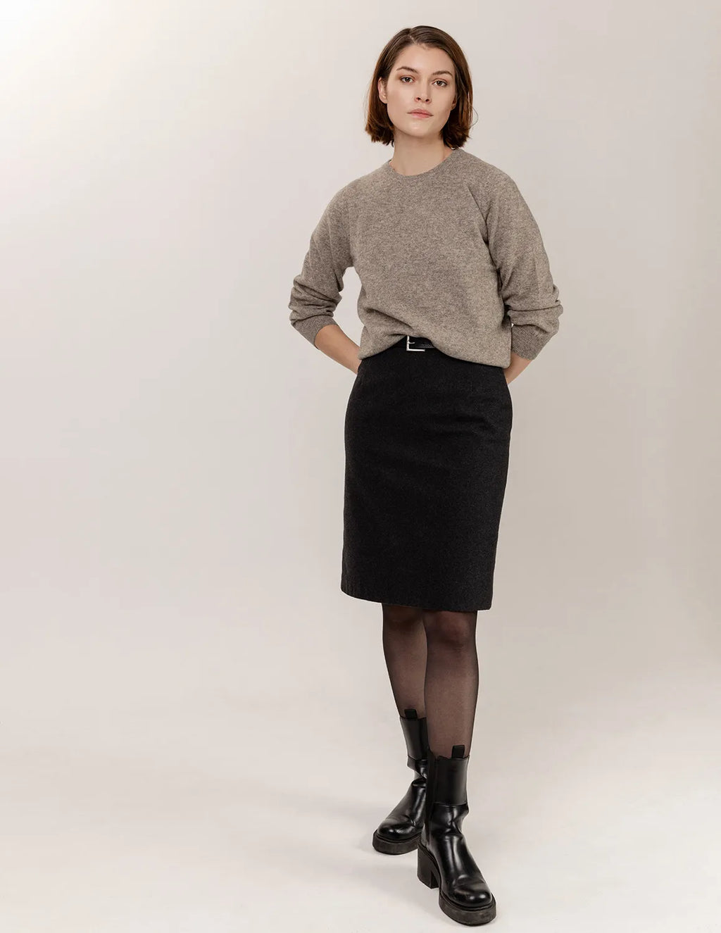 Noyon Sweater Natural Grey