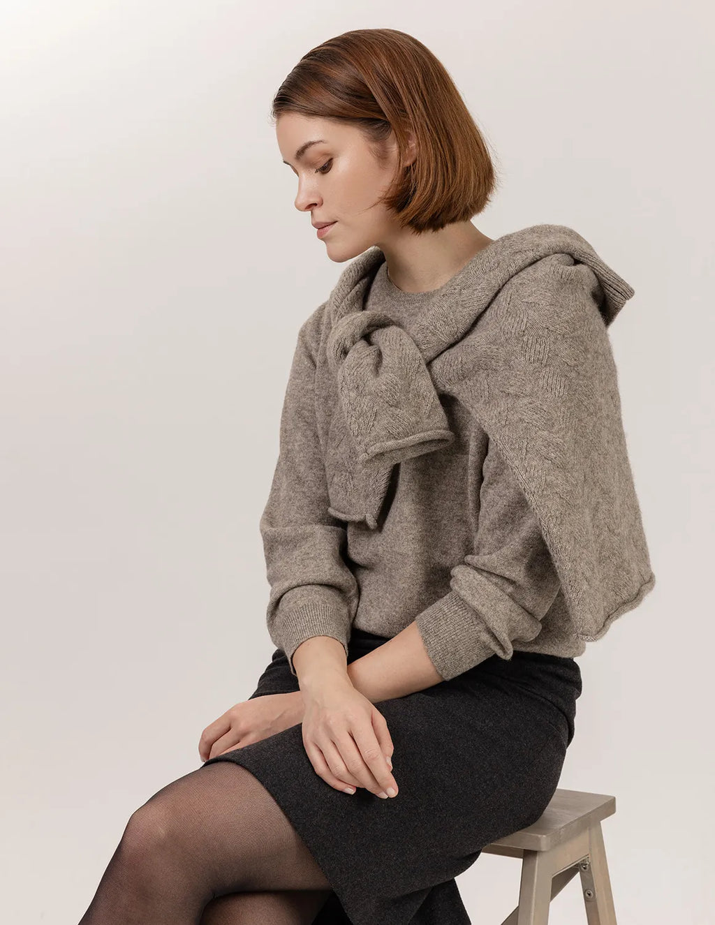 Noyon Sweater Natural Grey